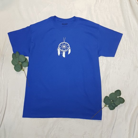 Dream Catcher Print Crew Neck T-Shirt - Picture 1 of 7